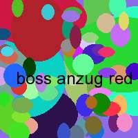 boss anzug red label